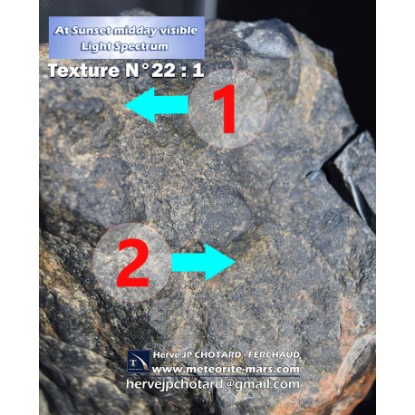 Texture N°22 - Comparatifs textures Martian Météorite examples