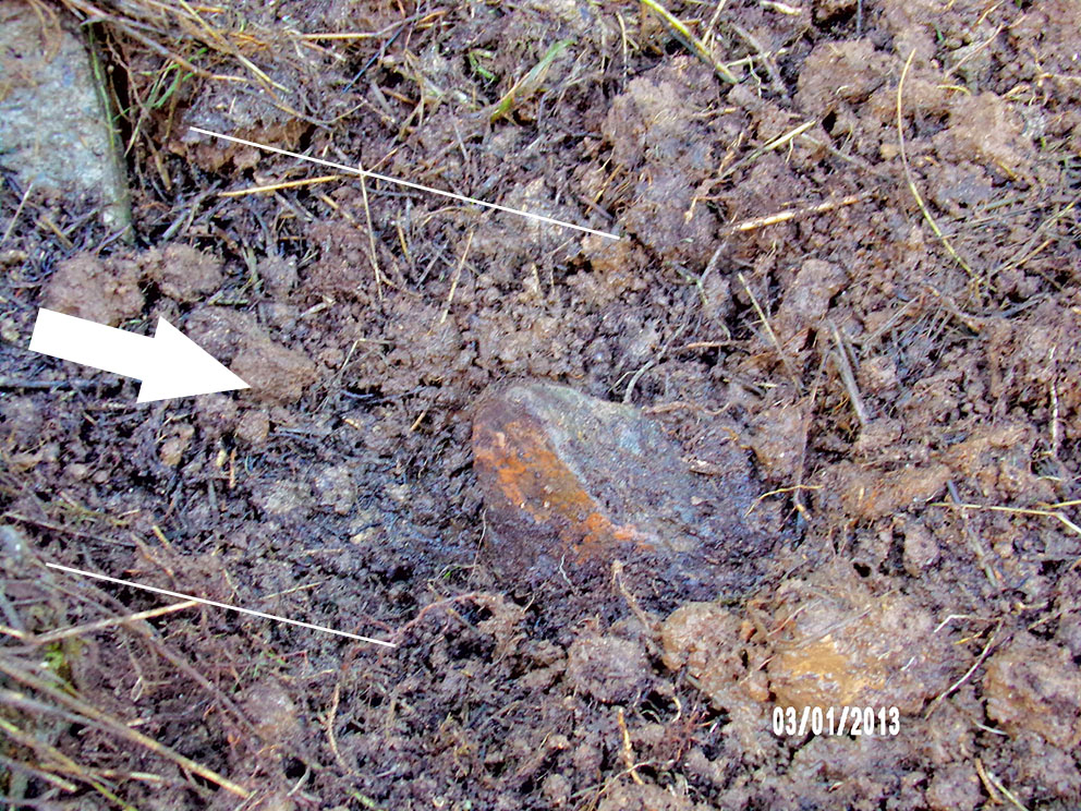 Trace d’atterrissage de la météorite - meteorute-mars.com