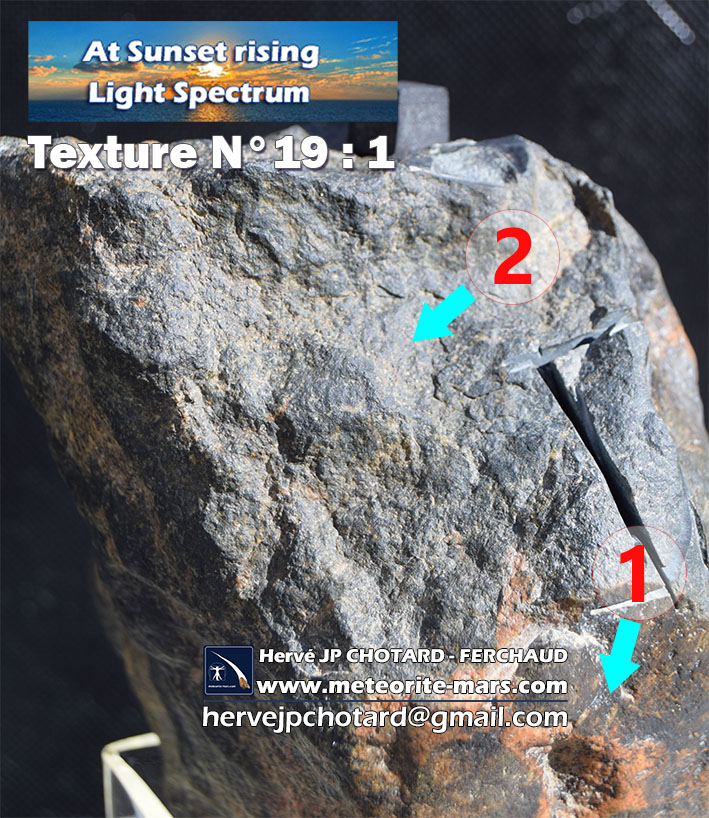 Texture N19-1 météorite de Chizé www.meteorite-mars.com
